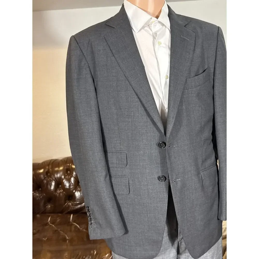 Tom Ford Charcoal Gray Suit 52C 42S Pleated 2Pc Notch Lapel 36x29 Pants O'Connor